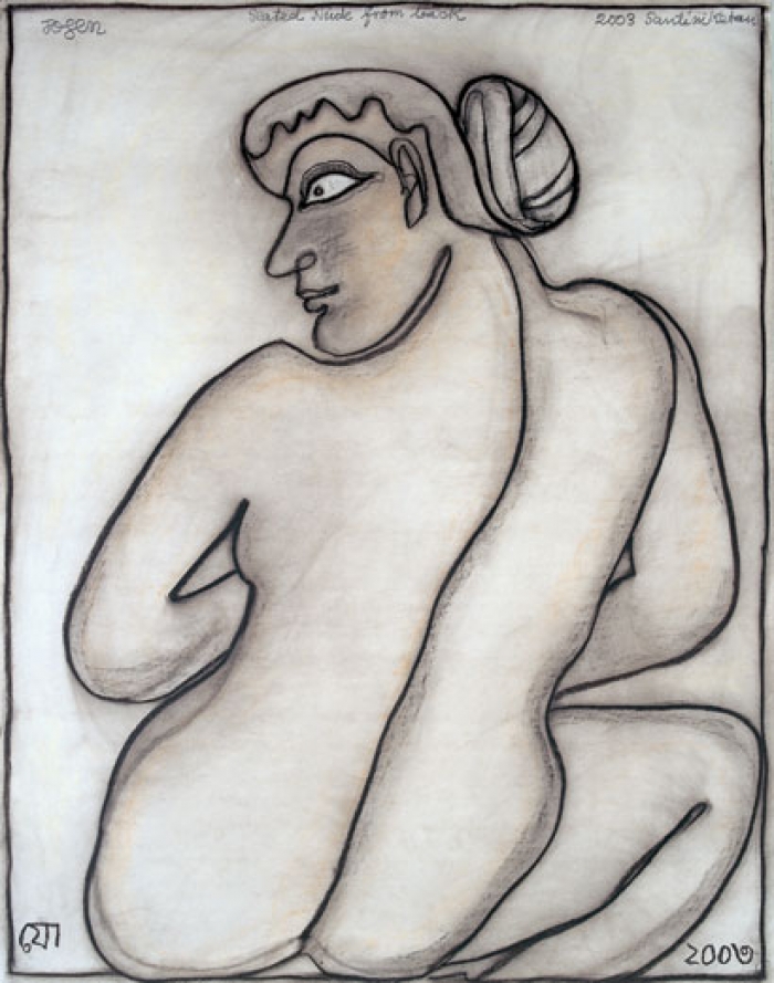 Seated Nude from Back