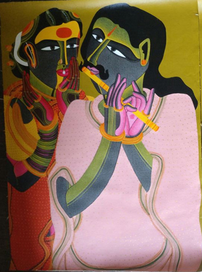 Couple with Flute    